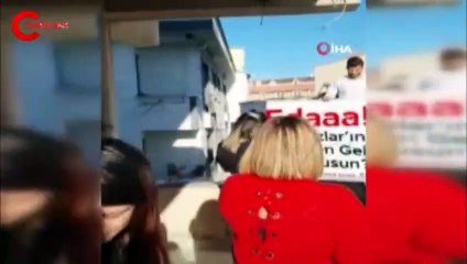 Vinç sepetinden sürpriz evlilik teklifi