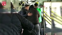 Küçük çocuğu otobüsten attı, tepki gösteren yolcuyu darp etti