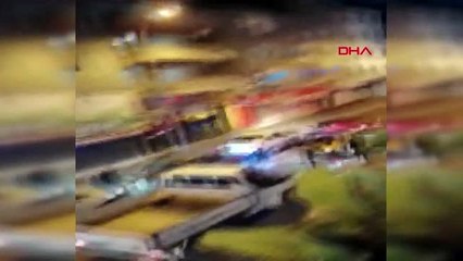 Ümraniye'de asker uğurlayanlar yolu kapatıp oynadı