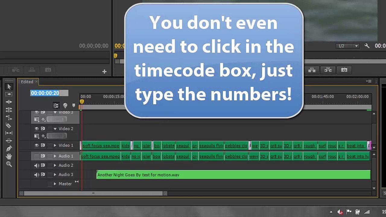 Premiere Pro CS6 13 Timecode