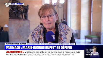 Violences sexuelles: Marie-George Buffet, ex-ministre des Sports déclare qu'à "l'époque, il y avait une sorte d'omerta" dans le milieu du sport