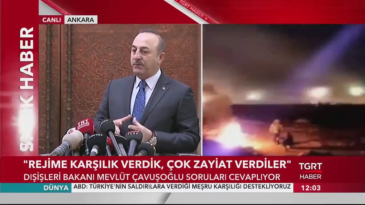 Dışişleri Bakanı Çavuşoğlu: "Bize Yönelik Saldırıları Tolere Etmemiz Mümkün Değil"