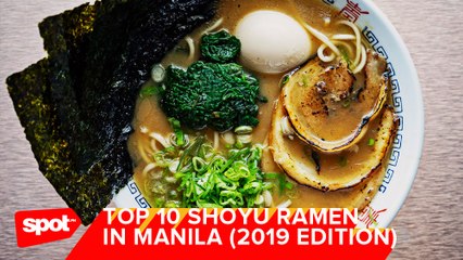 Where to Get the Best Shoyu Ramen in Metro Manila