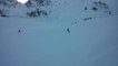 Guy Tries Jumping Off Ramp and Falls Abruptly on Snow While Skiing
