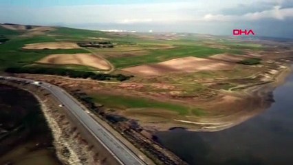 Kanal İstanbul'un güzergahı havadan görüntülendi