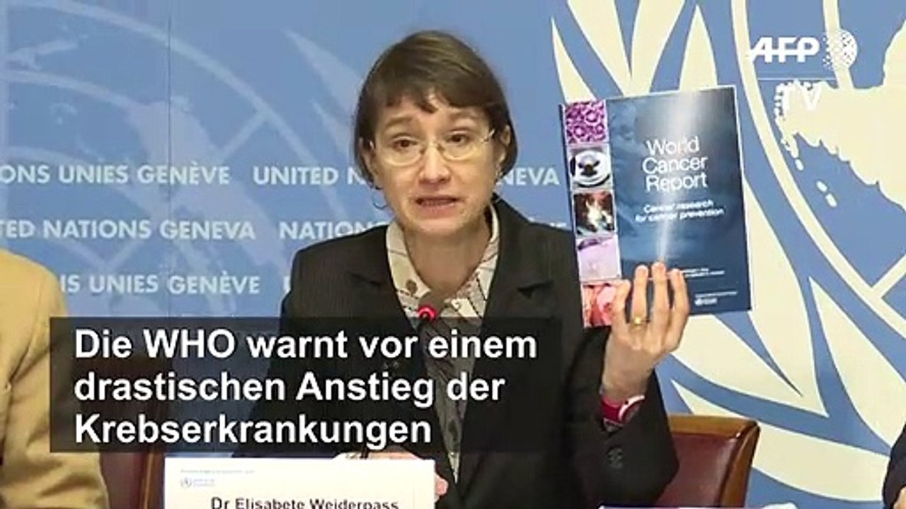 Who warnt vor drastischem anstieg der krebserkrankungen