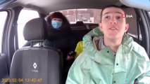 - Rus taksi şoförlerinden korona virüsüne karşı maskeli önlem