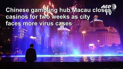 China virus silences Macau's bustling casinos, forces two-week closures