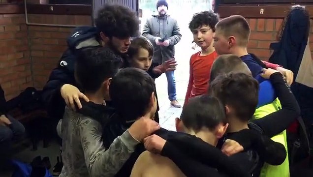 Les U11B après leur match à Bouvignies samedi 1 février 2020
