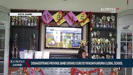 Disnakertrans Provinsi Jambi datangi Guru di Yayasan Karunia Global School