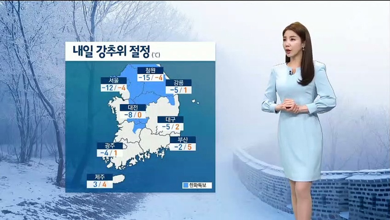 [날씨]전국 곳곳 눈…내일 강추위 절정