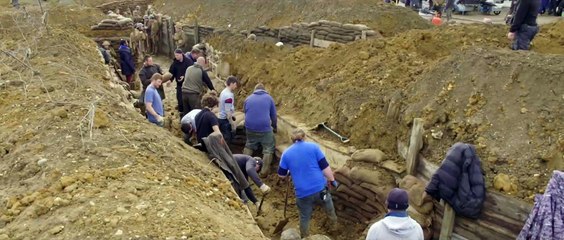 1917 movie - Behind the scenes - Building the trenches