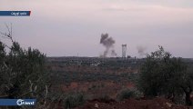 طيران الاحتلال الروسي وميليشيا أسد يكثف من قصفه على مدن وبلدات إدلب