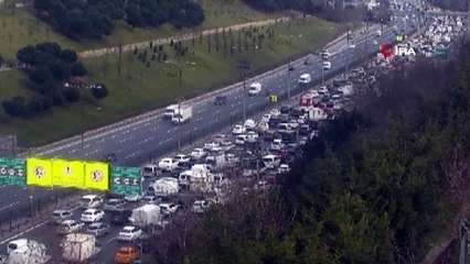 Fatih Sultan Mehmet Köprüsü girişinde kaza: Yoğun trafik etkili oluyor