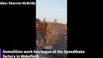 Demolition begins at Wakefield's Speedibake factory