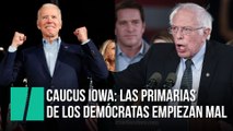 Caucus Iowa: las primarias de los demócratas empiezan mal