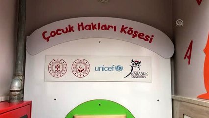 Türkiye'nin ilk "çocuk hakları köşesi" Karabük'te açıldı