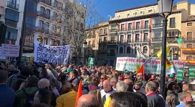 Agricultores y ganaderos se manifiestan contra el Gobierno