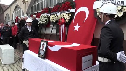 İdlib şehidi tır şoförü Akatay, son yolculuğuna uğurlandı