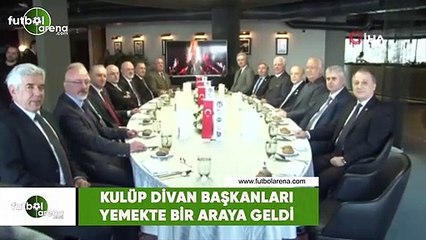Kulüp divan başkanları yemekte bir araya geldi