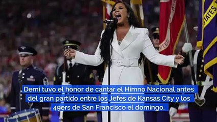 Demi Lovato dice que se 'desmayó' durante su aparición en el Super Bowl