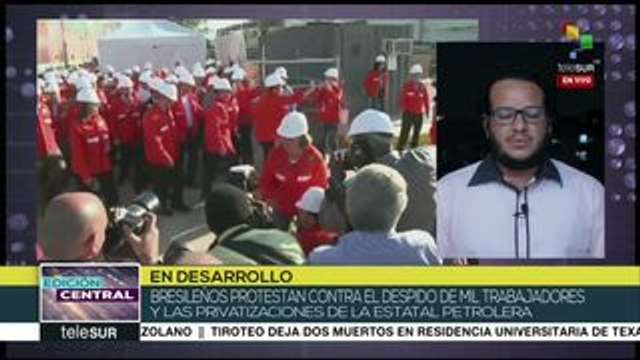 Brasil: paro de trabajadores petroleros cumple 3 días
