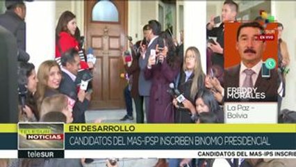 Скачать видео: teleSUR Noticias: MAS inscribe candidatos para comicios presidenciales