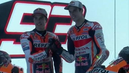 Marc y Álex Márquez presentan la nueva Honda para MotoGP