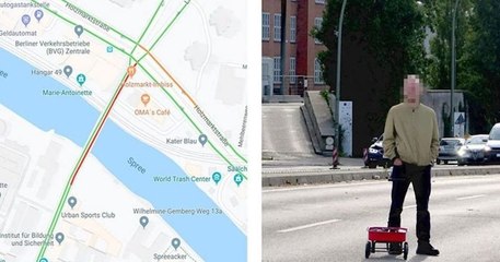 Un artiste allemand berne Google Maps en créant un faux embouteillage avec 99 smartphones connectés