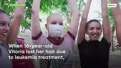 'One for all, all for one' - leukemia patient's family goes bald in solidarity