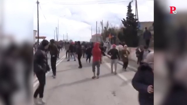 Gases lacrimógenos contra los refugiados en la isla de Lesbos