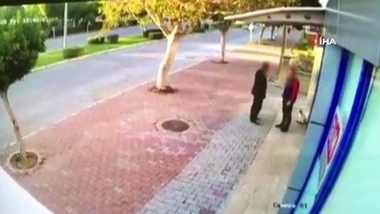 Mama bırakılmasına tepki gösterip kedileri böyle tekmeledi