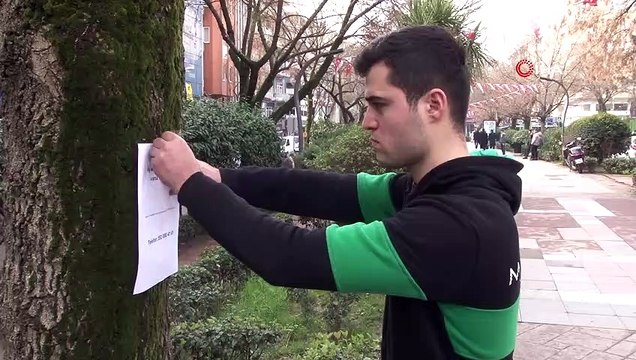 İş arayan gençten ilginç afiş