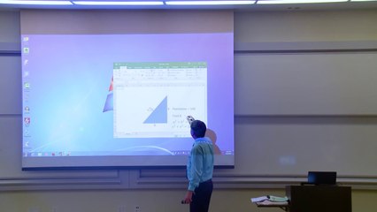 Math Professor Fixes Projector Screen (April Fools Prank)