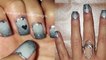 NAIL ART TUTORIAL -Easy Grey Ombre- Love Nail Design for Valentine's Day-Easy Nail Art TUTORIAL-Step by Step