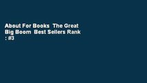 About For Books  The Great Big Boom  Best Sellers Rank : #3