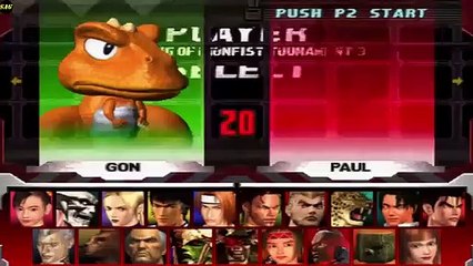 TEKKEN 3 - GAMEPLAY COM GON (PS1PSXPS ONE)