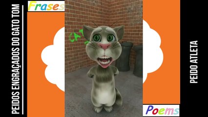 Peidos engraçados do gato tom: Peido atleta, sai quando faz um esforço! [Frases e Poemas]