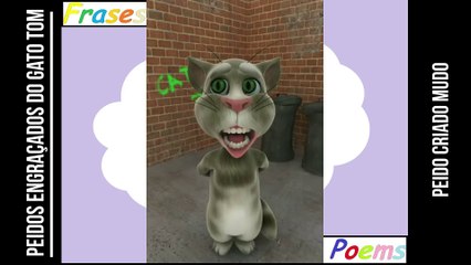 Peidos engraçados do gato tom: Peido criado mudo, ele não fala! [Frases e Poemas]