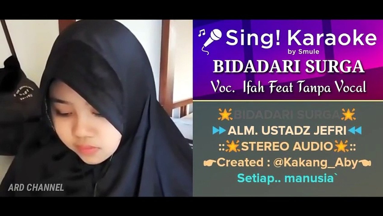 Subhanallah Suaranya... Bidadari Surga Duet karaoke Tanpa Vocal Cowok