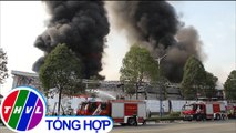 Cháy lớn tại công ty sản xuất nệm mút ở Bình Dương