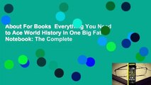 About For Books  Everything You Need to Ace World History in One Big Fat Notebook: The Complete