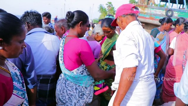 FULL FISH FRY - Cooking and eating - Grandpa cooking Big Full Fish Fry - Village Cooking Channel