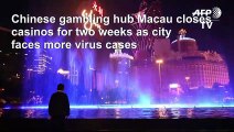 China virus silences Macau's bustling casinos, forces two-week closures