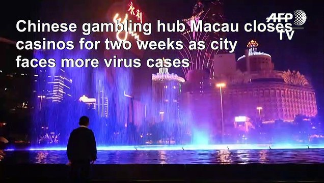 China virus silences Macau's bustling casinos, forces two-week closures