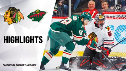 NHL Highlights | Blackhawks @ Wild 2/04/20
