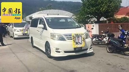 ◤休旅车撞护栏父女烧死◢两死者齐出殡 part2