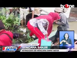 Banjir Empat Meter Rendam Perumahan di Tangerang