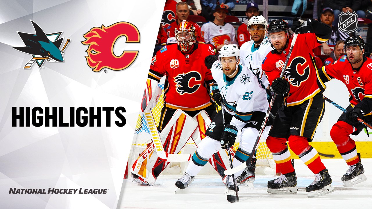 NHL Highlights | Sharks @ Flames 2/04/20