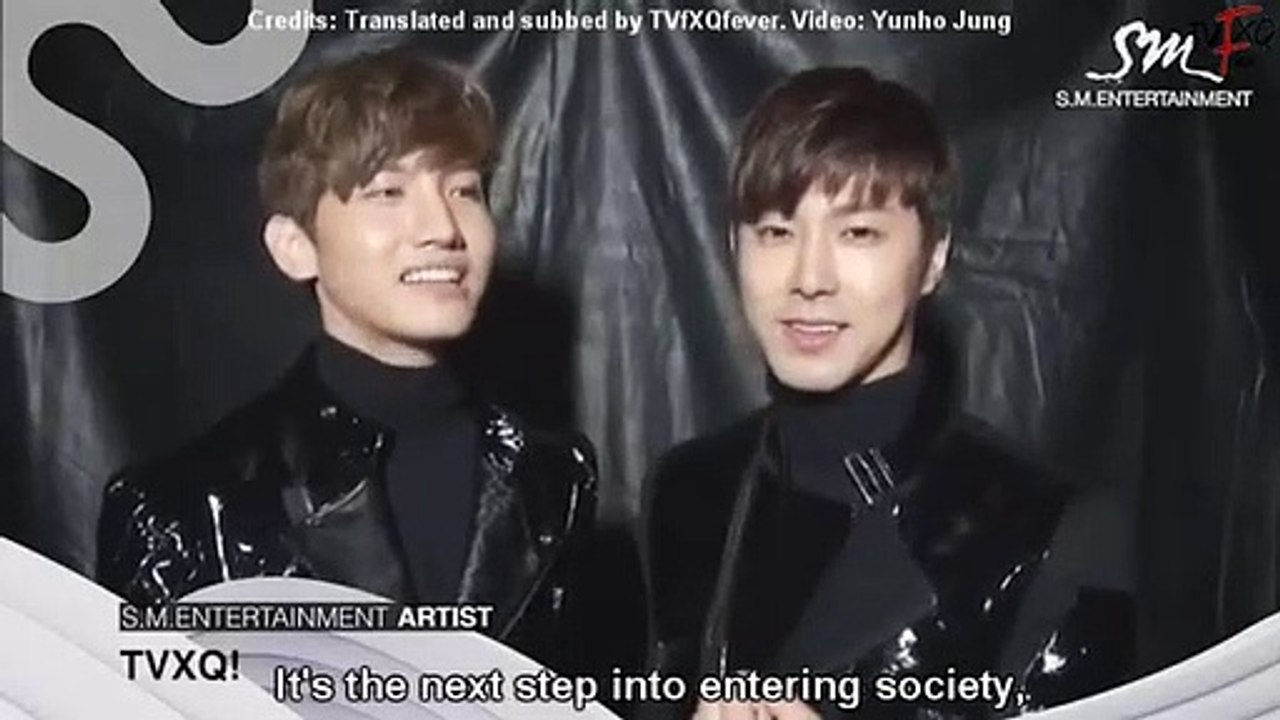 130304 TVXQ Message for SNU Freshman